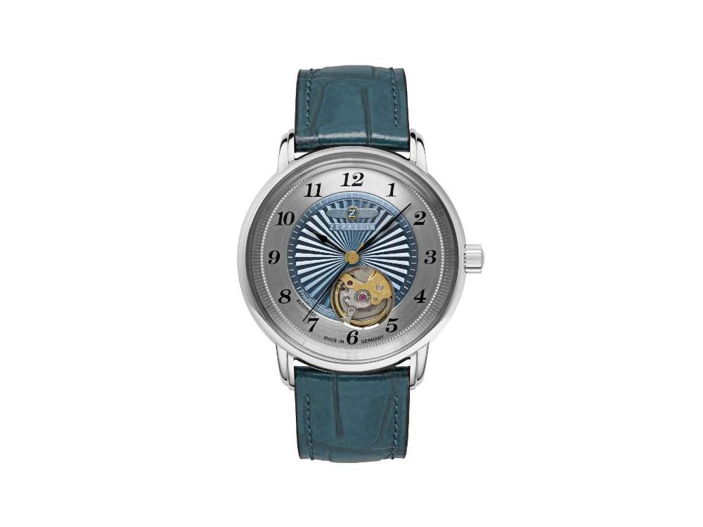 Montre Automatique Zeppelin Friedrichshafen Ladies, Bleu, 36 mm, 8567-3
