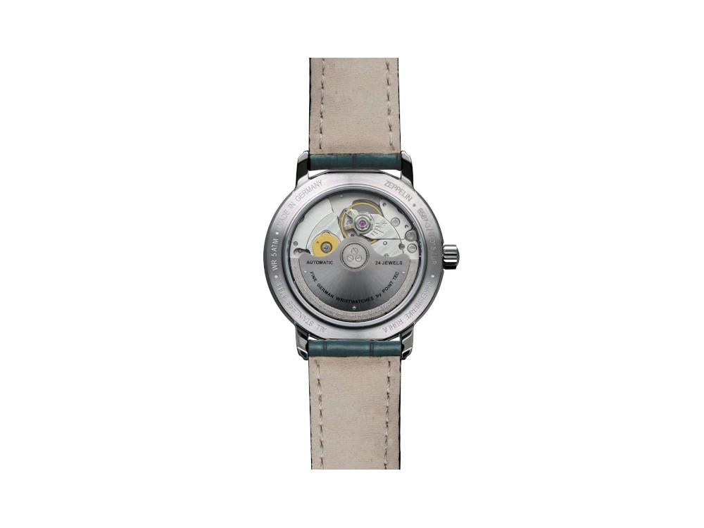 Montre Automatique Zeppelin Friedrichshafen Ladies, Bleu, 36 mm, 8567-3