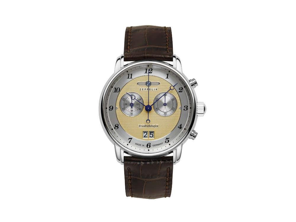 Montre à Quartz Zeppelin Friedrichshafen, Doré, 40 mm, Chronographe, 8584-5