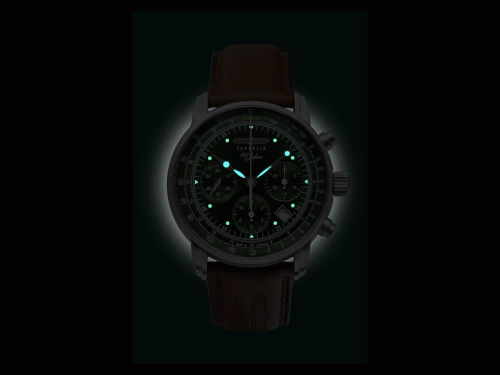 Montre Automatique Zeppelin 100 Years Zeppelin Ed.1, 42 mm, Chronographe, 8618-4