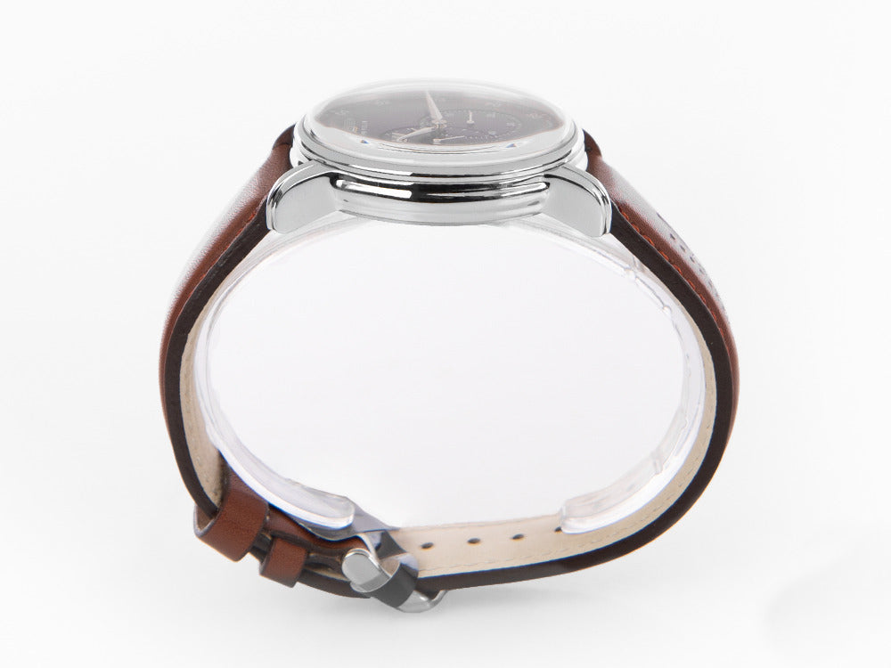 Montre Automatique Zeppelin Captain Line, Bleu, 42 mm, Bracelet en cuir, 8662-3