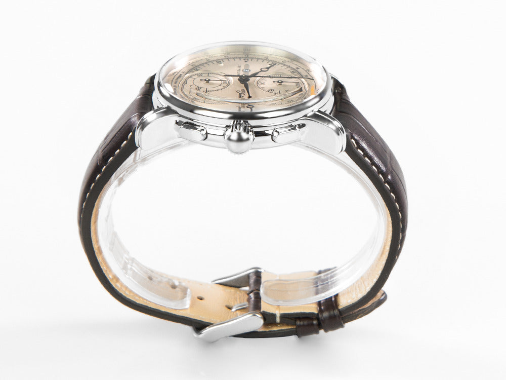 Montre à Quartz Zeppelin 100 Years Zeppelin Ed. 1, Blanc, 42 mm, Jour, 8670-1