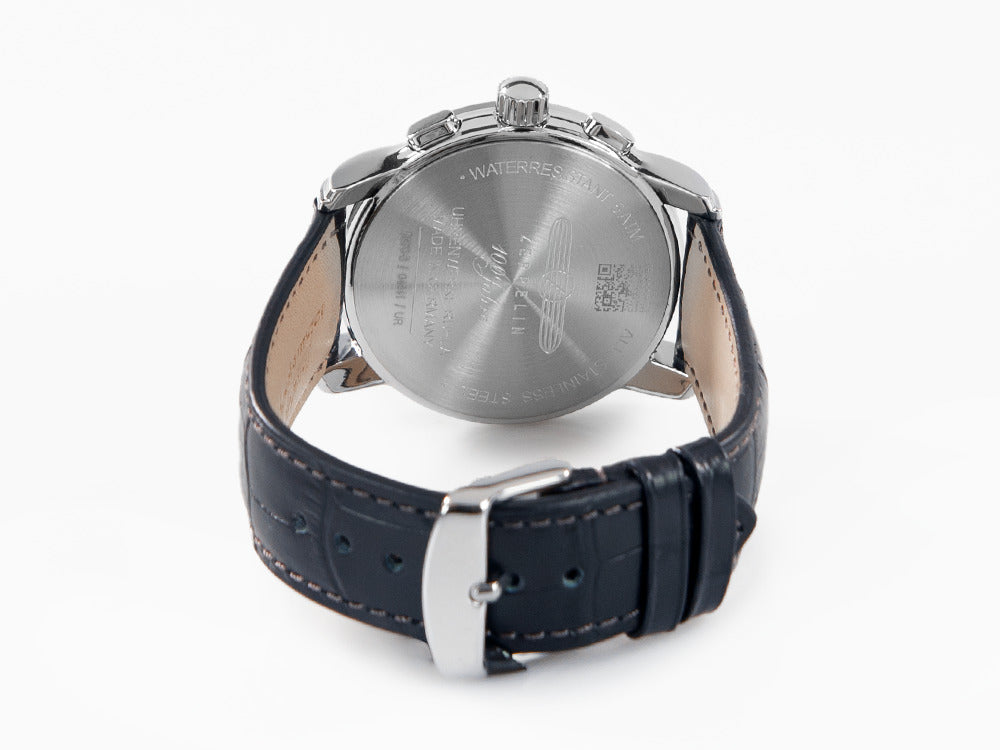 Montre à Quartz Zeppelin 100 Years Zeppelin Ed. 1, Bleu, 42 mm, Jour, 8670-3