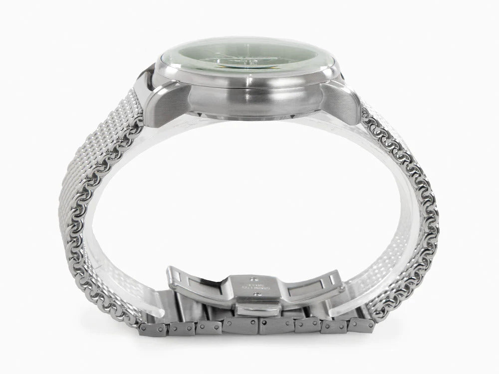Montre à Quartz Zeppelin 100 Years Zeppelin Ed. 1, Vert, 42 mm, Maille, 8680M-4