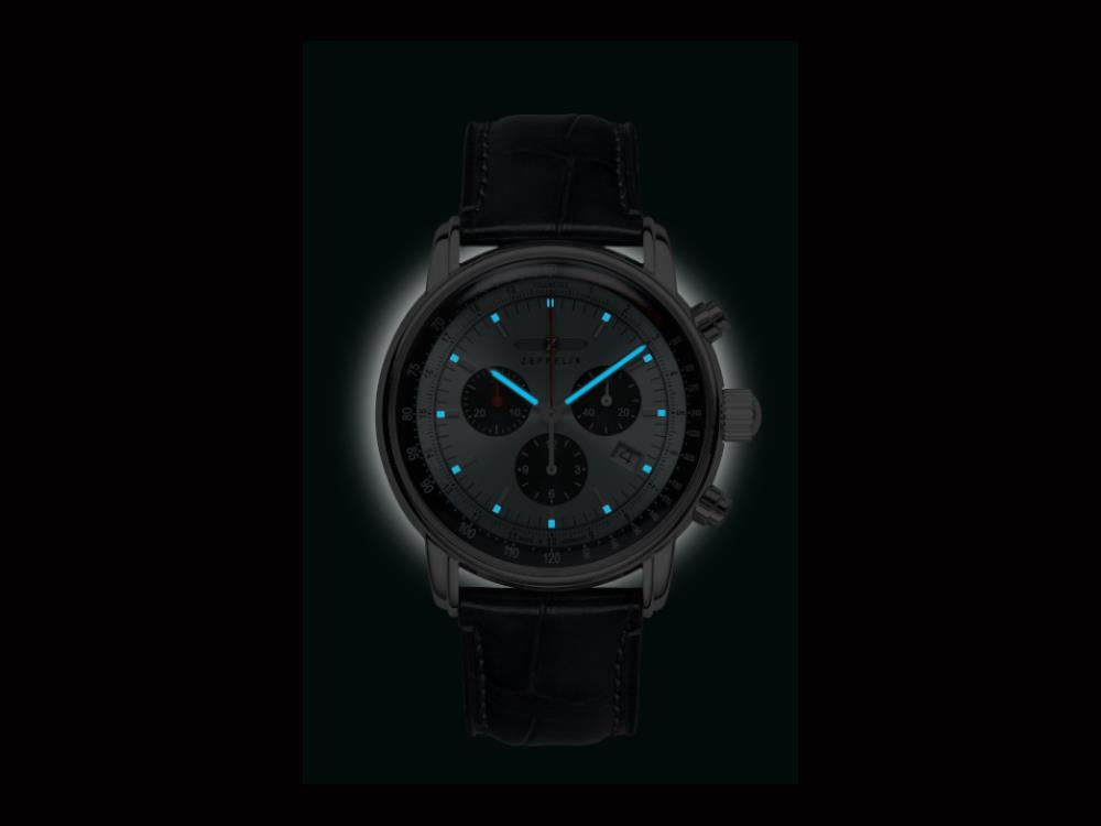 Montre à Quartz Zeppelin LZ14 Marine, Bleu, 42 mm, 8886-2