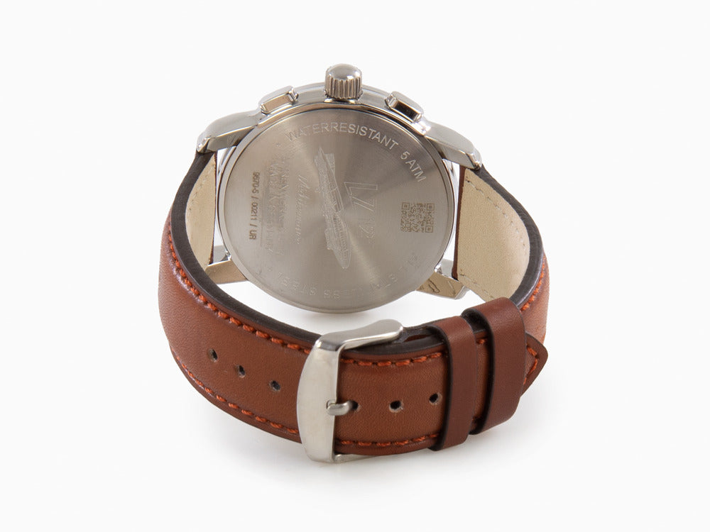 Montre à Quartz Zeppelin Méditerranée Chrono, Beige, 42 mm, Jour, 9670-5