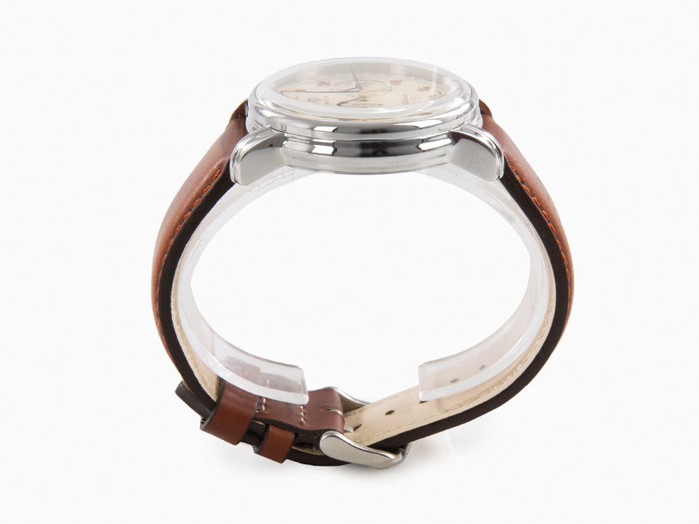 Montre à Quartz Zeppelin Méditerranée Chrono, Beige, 42 mm, Jour, 9670-5