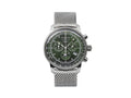 Montre à Quartz Zeppelin 100 Years Zeppelin Ed. 1, Vert, 42 mm, Maille, 8680M-4