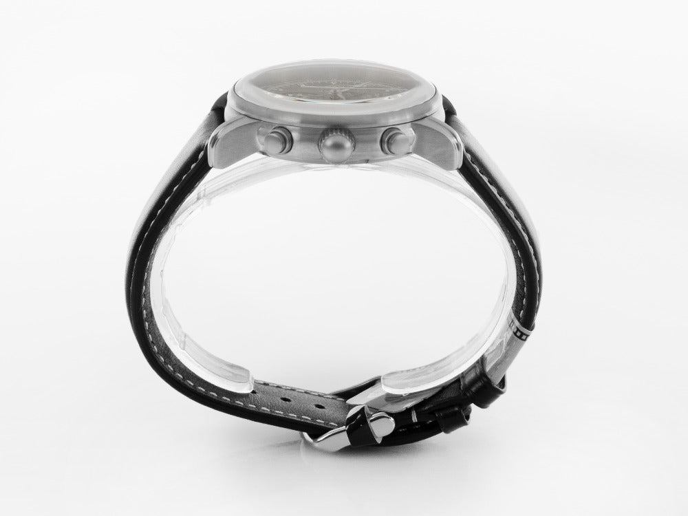 Montre à Quartz Zeppelin 100 Years Zeppelin Ed. 1, Noir, 42 mm, Jour, 7680-2