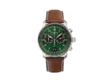 Montre à Quartz Zeppelin LZ 127 Graf Zeppelin, Vert, 40 mm, Chronographe, 8684-4