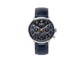 Montre à Quartz Zeppelin LZ 129 Hindenburg Moonphase Lady, Bleu, 36 mm, 7037-3