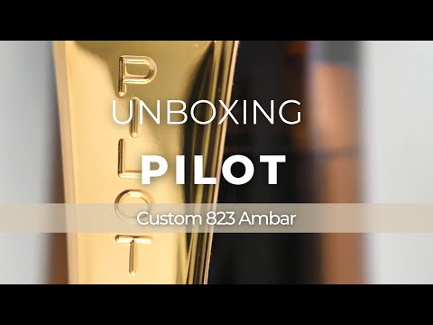 Stylo Plume Pilot Custom 823 Ambre, Résine, Attributs or,60556