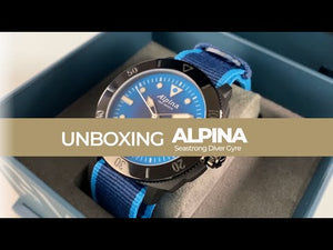Montre Automatique Alpina Seastrong Diver Gyre, Bleu, 44 mm, AL-525LNSB4VG6