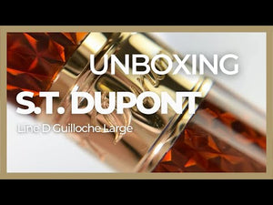 Roller S.T. Dupont Line D Guilloche Large, Ambre, Attributs or, 412111L