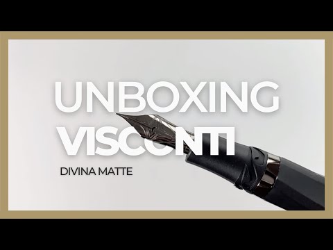 Stylo Plume Visconti Divina Matte, Résine Acrilique, Noir, KP18-09-FP