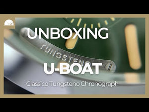 Montre Automatique U-Boat Classico Tungsteno Chronograph, Vert, 45 mm, 9581