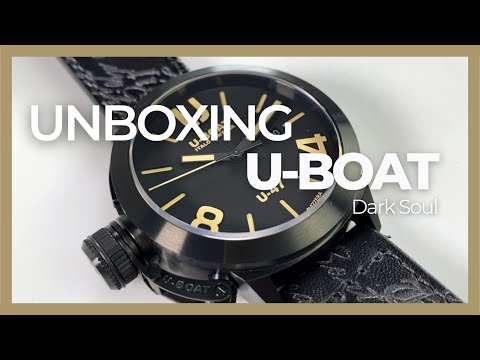 Montre Automatique U-Boat U-47 Classico Dark Soul, IPB, 47mm, Cuir, 9160