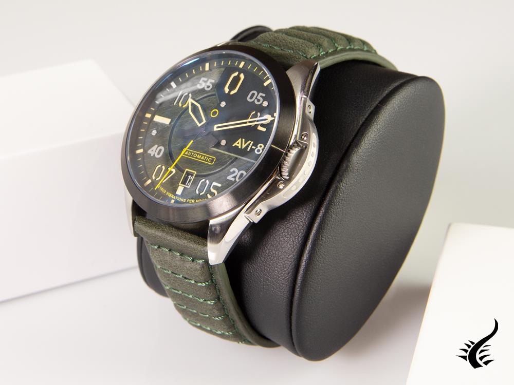 Montre Automatique AVI-8 P-51 Mustang Hitchcock Greentree, 43 mm, AV-4086-03