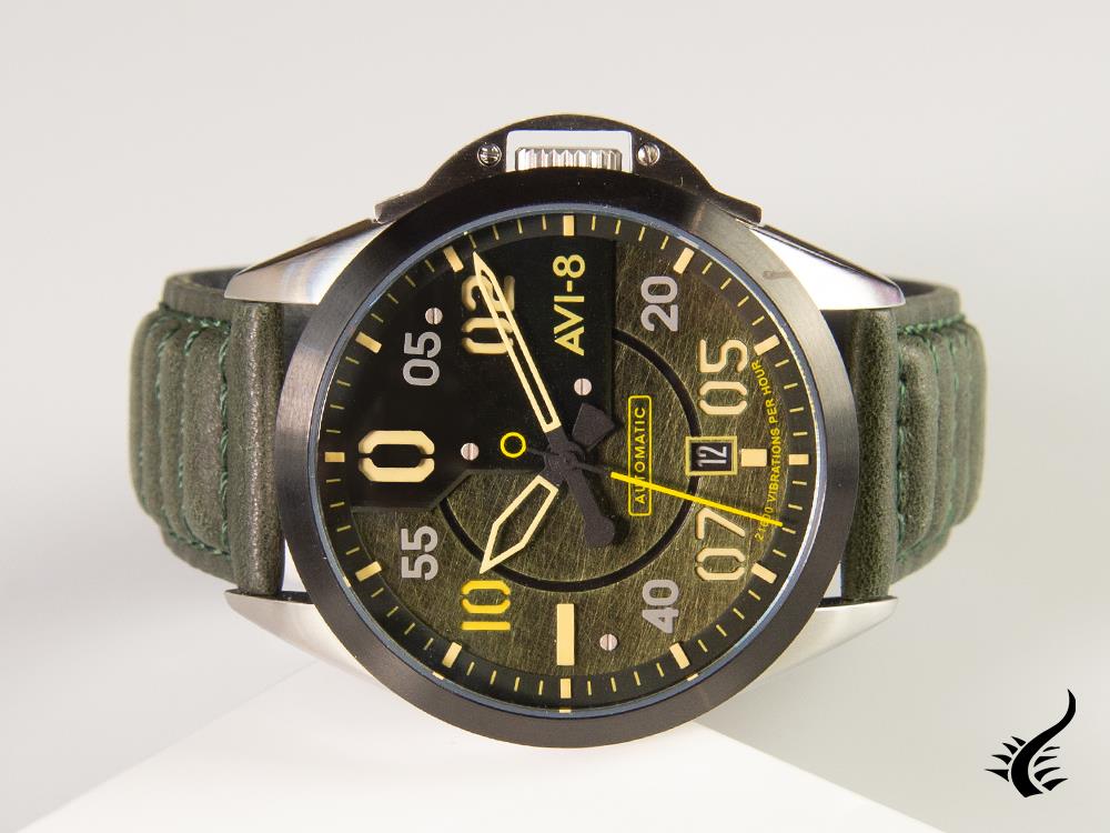 Montre Automatique AVI-8 P-51 Mustang Hitchcock Greentree, 43 mm, AV-4086-03