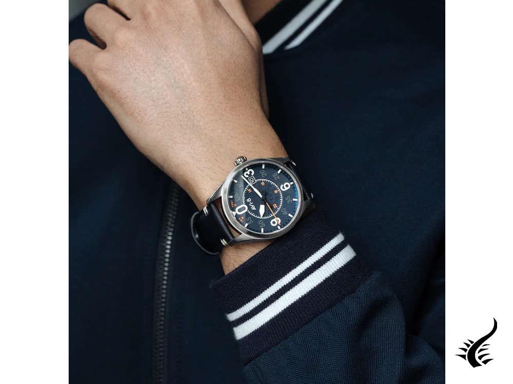 Montre Automatique AVI-8 Spitfire Smith Birmingham, Bleu, 42 mm, AV-4090-02