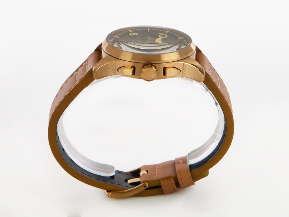 Montre à Quartz AVI-8 Spitfire Lock Chronograph Bronze Green, 42 mm, AV-4089-02