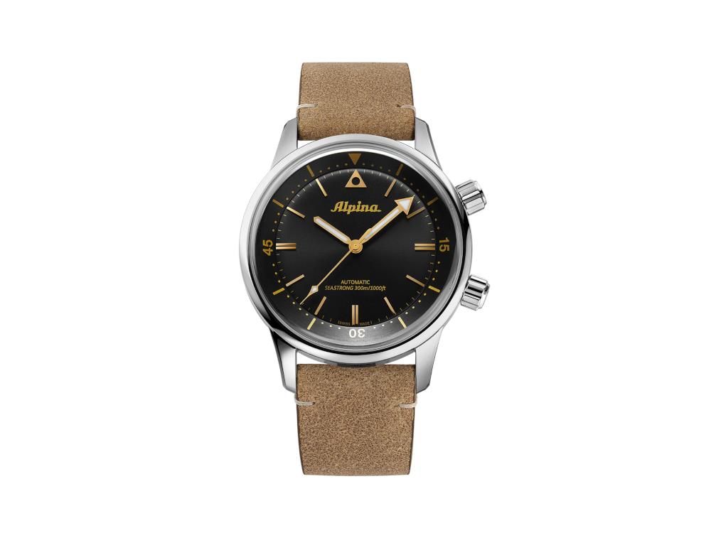 Montre Automatique Alpina Seastrong Diver 300 Heritage, Noir, 42 mm, AL-520BY4H6