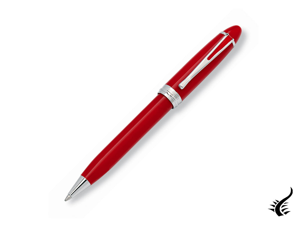 Stylo bille Aurora Ipsilon, Résine rouge, Attributs chromés, B32CR