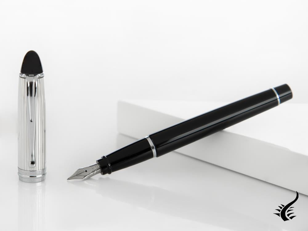 Stylo Plume Aurora Ipsilon en Argent 925 et Résine