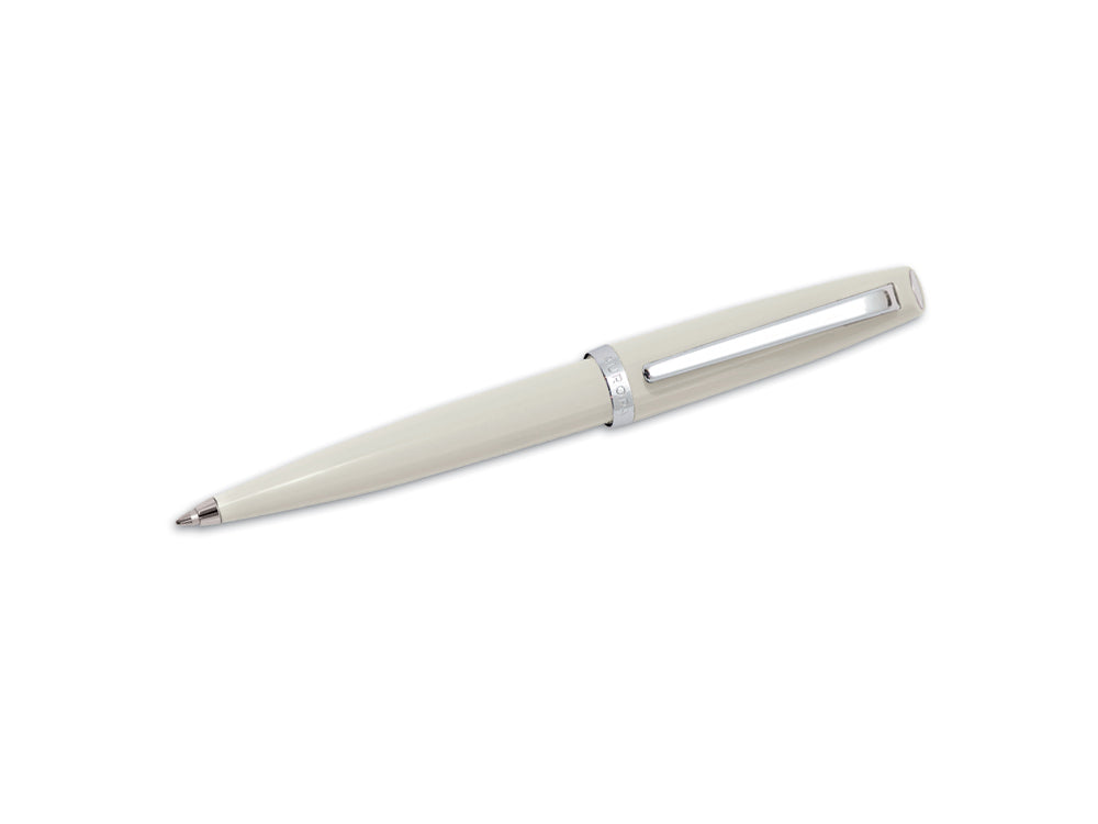 Stylo Aurora Style - Résine Blanche et Finitions Chromées - E32CW