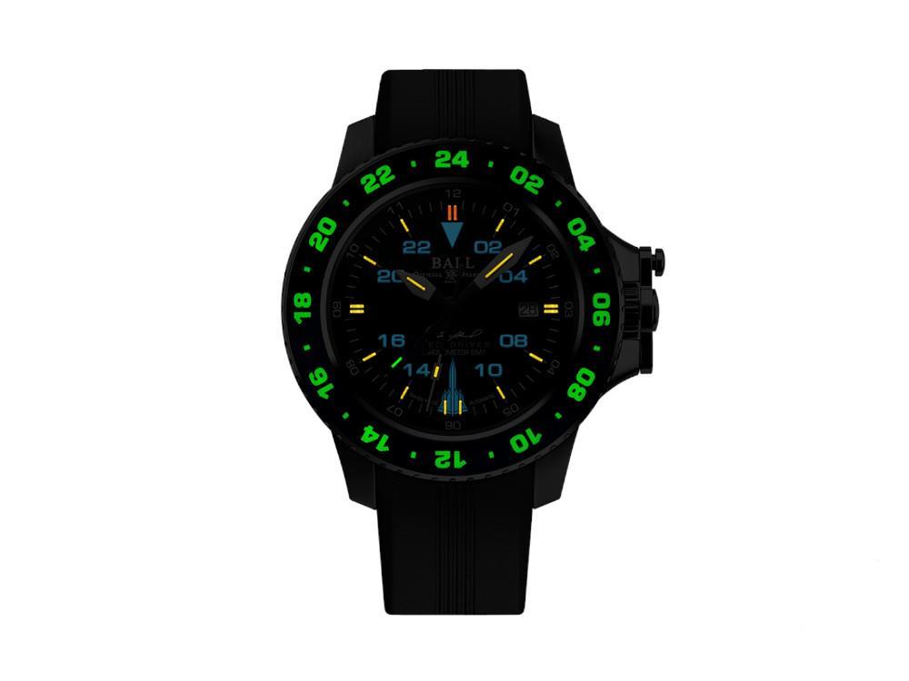 Montre Automatique Ball Engineer Hydrocarbon AeroGMT Sled Driver, Noir, COSC