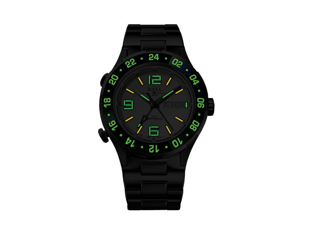 Montre Automatique Ball MARINE GMT, Blanc, 40 mm, Ed. Limitée, DG3030B-S9CJ-WH