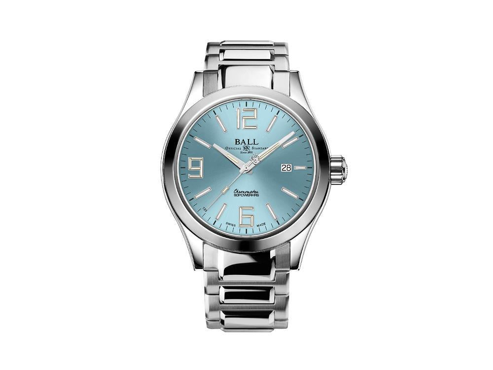 Montre Automatique Ball Engineer M Pioneer II, 43mm, Bleu Clair, NM2128C-S2CJ