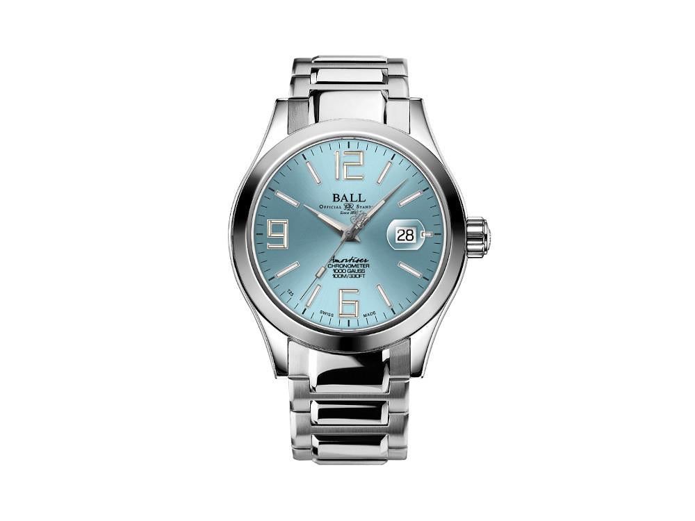 Montre Automatique Ball Engineer III Pioneer II, Bleu Clair, 43mm, NM9028C-S40CJ