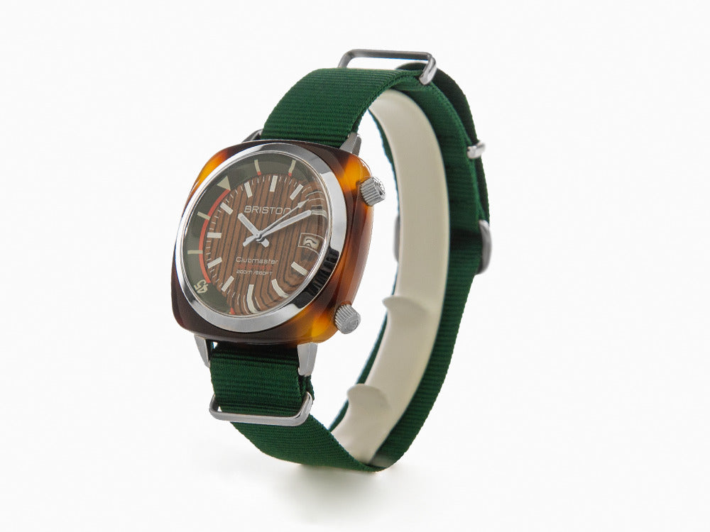 Montre Automatique Briston Clubmaster Diver, Marron, 42 mm, 18642.SA.TD.10W.NBG