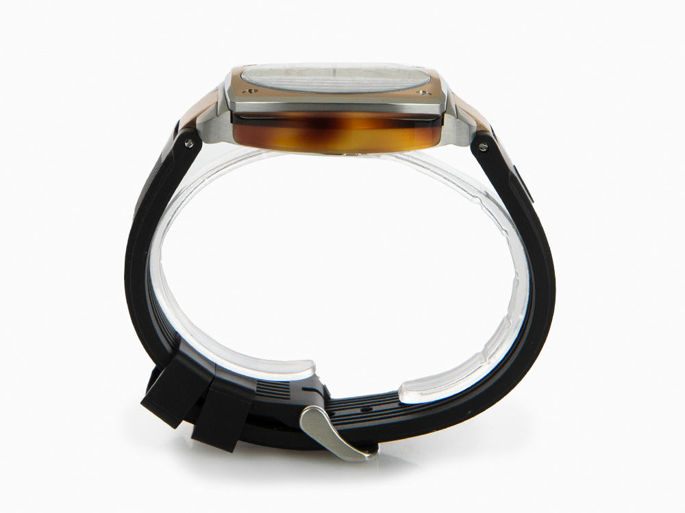 Montre à Quartz Briston Streamliner Urban, PVD, Blanc, 42 mm, 22142.RGS.T.2.RB