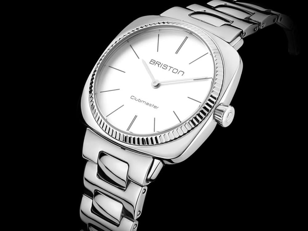 Montre à Quartz Briston Clubmaster Elegant, Blanc, 37 mm, 22937.S.E.2.SB