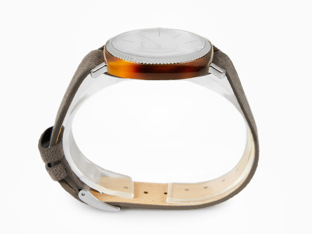 Montre à Quartz Briston Clubmaster Elegant, Blanc, 37 mm, 22937.SA.T.2.LNT