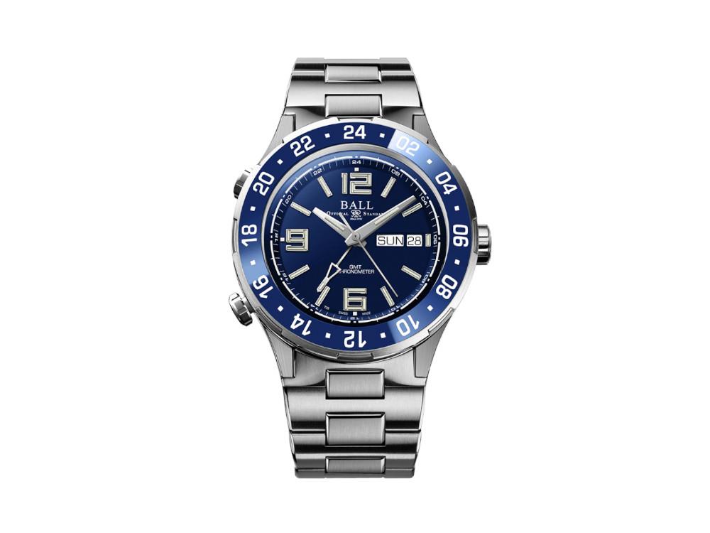 Montre Automatique Ball Roadmaster Marine GMT, Bleu, E.L., DG3030B-S6CJ-BE