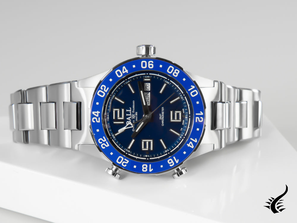 Montre Automatique Ball Roadmaster Marine GMT, Bleu, E.L., DG3030B-S6CJ-BE