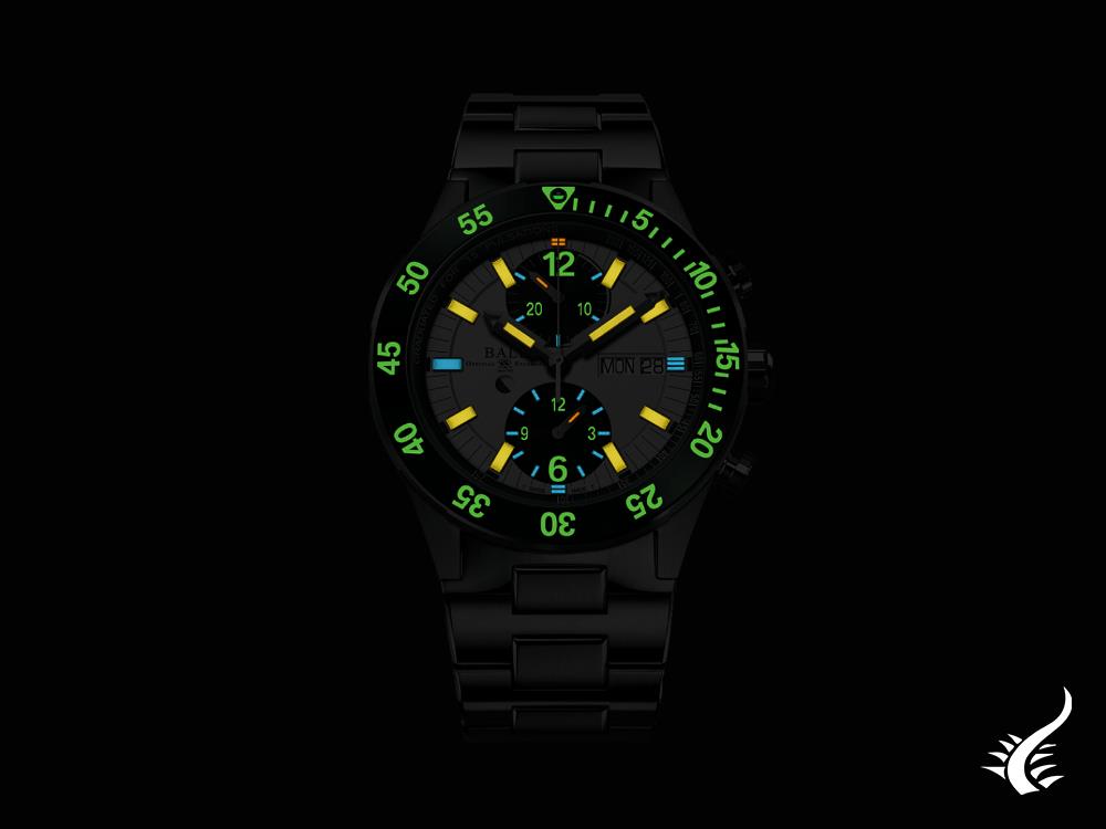 Montre Automatique Ball Roadmaster Rescue Chronograph, Blanc, LE, DC3030C-S2-WH