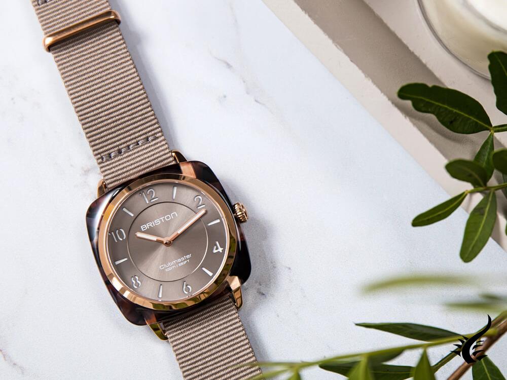 Montre à Quartz Briston Clubmaster Chic, Marron, 36 mm, 21536.PRA.UBR.30.NT