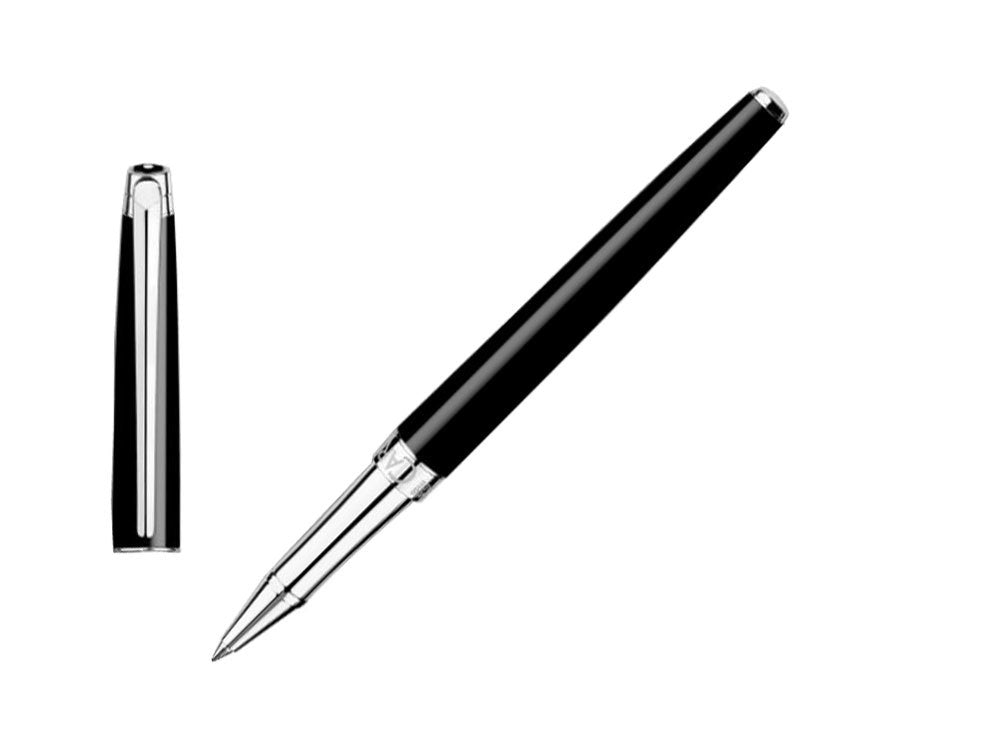 Roller Caran d´Ache Léman Slim Black Ebony, Laque, Rhodium, Noir, 4771.782