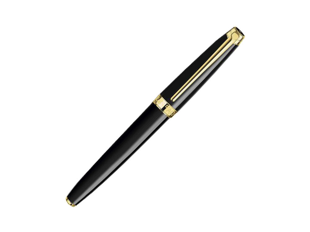 Roller Caran d´Ache Léman Ebony Black, Laque, PVD Or, Noir, 4779.282
