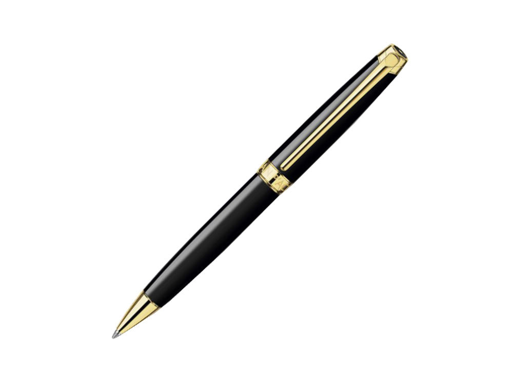 Stylo bille Caran d´Ache Léman Ebony Black, Laque, Noir, 4789.282