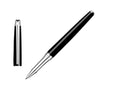 Roller Caran d´Ache Léman Slim Black Ebony, Laque, Rhodium, Noir, 4771.782