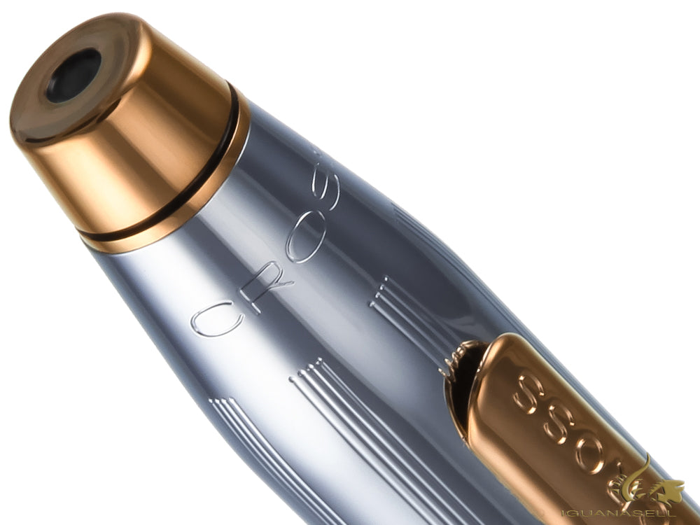 Stylo Plume Cross Century II Medalist, Chrome brossé, Plaqué Or 23K