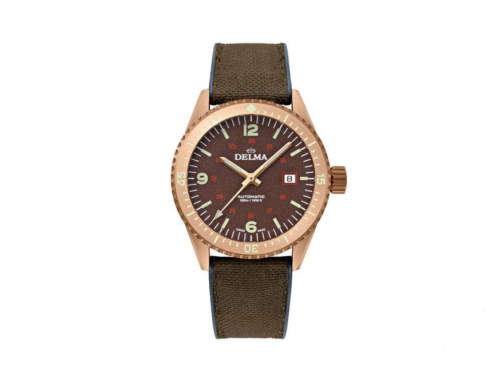 Montre Automatique Delma Cayman Bronze, 42 mm, Edition Limitée, 31601.726.6.104