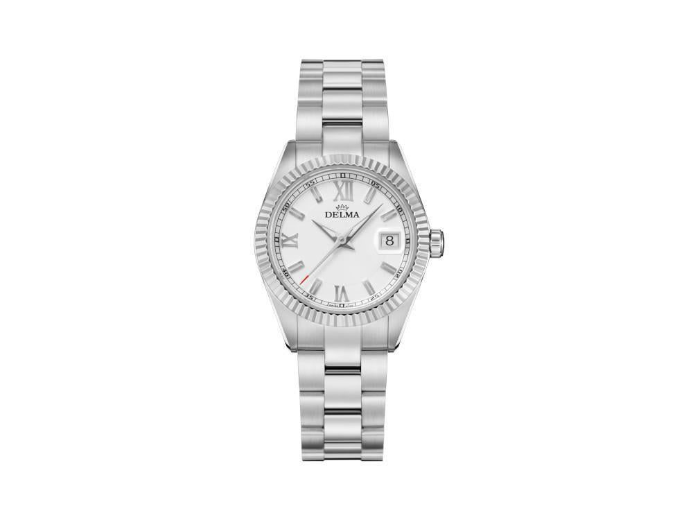 Montre à Quartz Delma Diver Ladies Sea Star, Blanc, 29mm, 41701.621.1.016