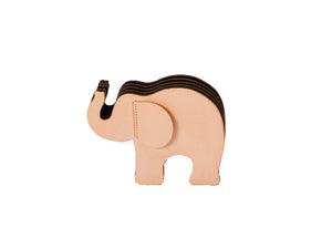 Étui Stylo Graf von Faber-Castell Elephant, Taille Moyenne, Cuir, Marron, 118858