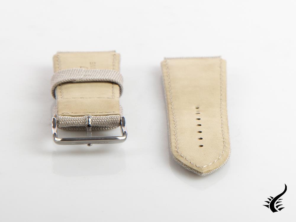 Glycine, Bracelet textile, 24mm, Gris, CBIGGR-24